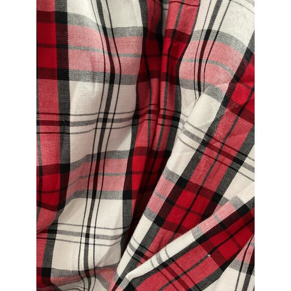 Talbots Red Gingham Button-Up Top, Size 10 - Picture 4 of 4